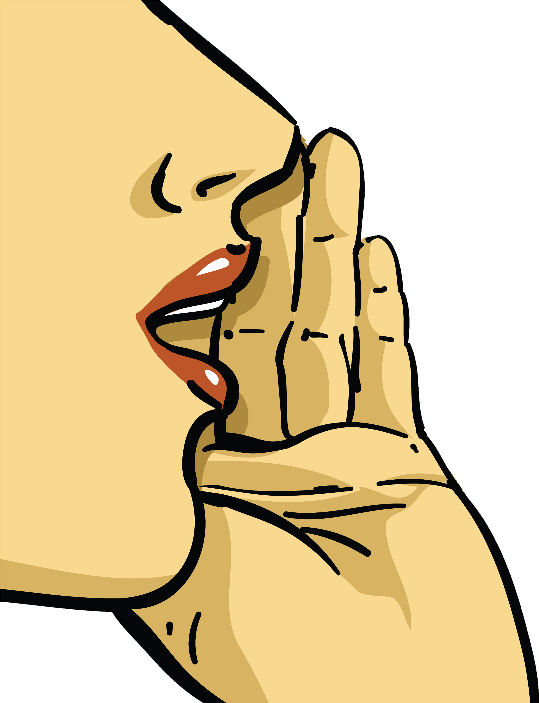 Social Media Marketing - Stretched Canvas Print: Woman Calling Spread The Word, Clipart (2245x2917), Png Download