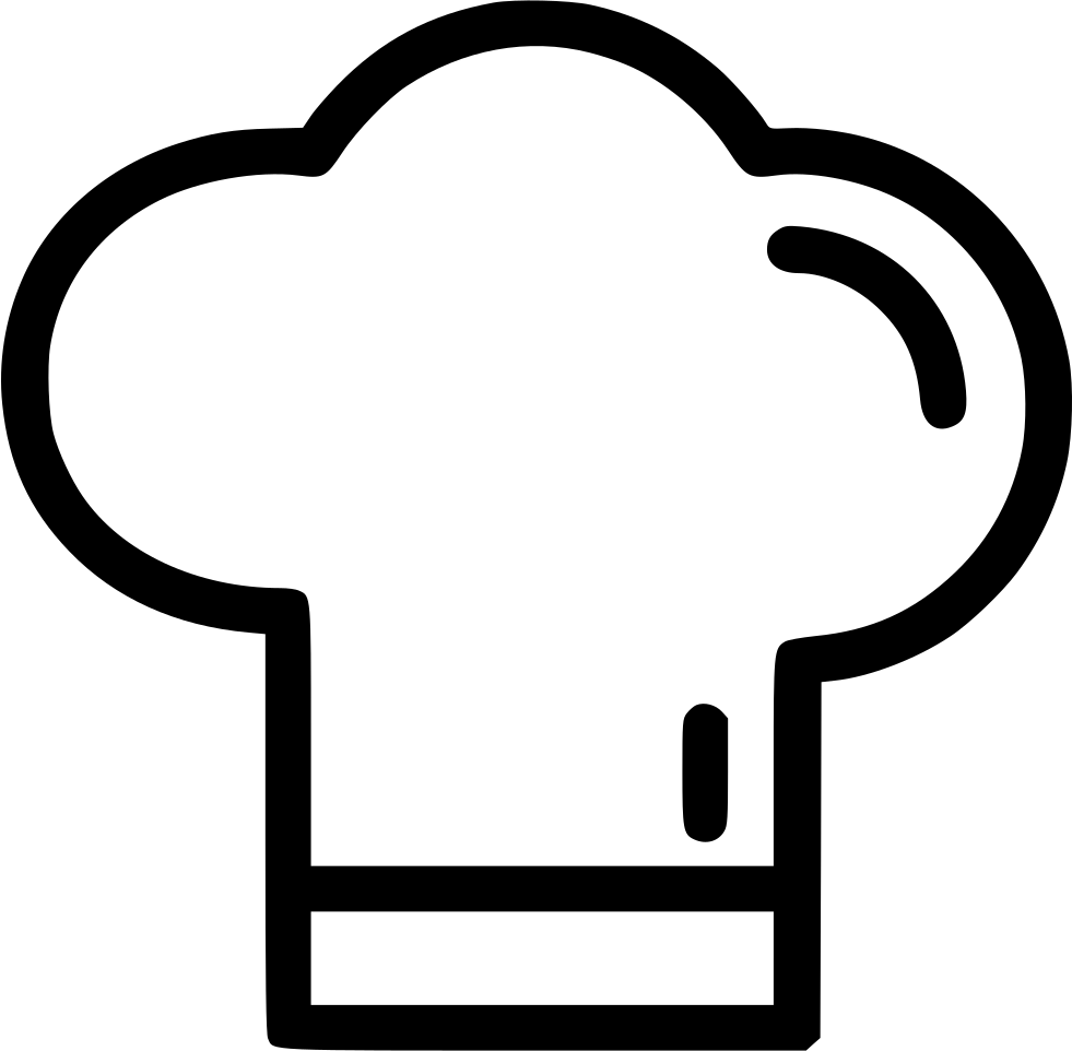 Vector Library Stock Chef Hat Clipart Black And White - Cartoon Chef Hat Png Transparent Png (981x962), Png Download