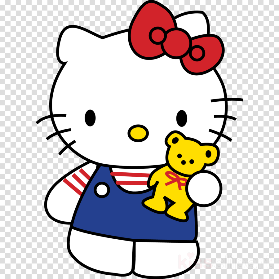 Download Hello Kitty & Bear Embroidery Design Clipart - Hello Kitty Vcr - Png Download (900x900), Png Download