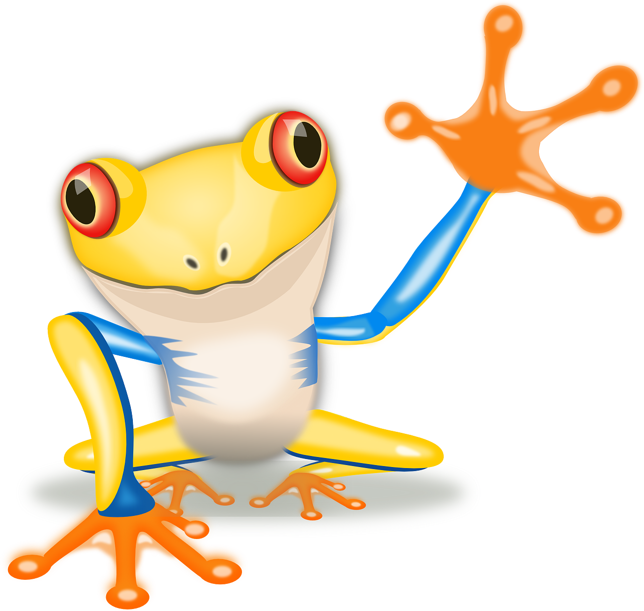 Custom Tree Frog Sticker Clipart (759x720), Png Download