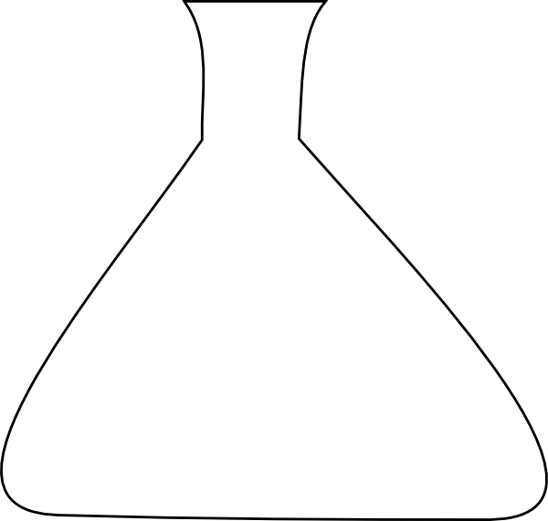 Erlenmeyer Flask Clipart (600x571), Png Download