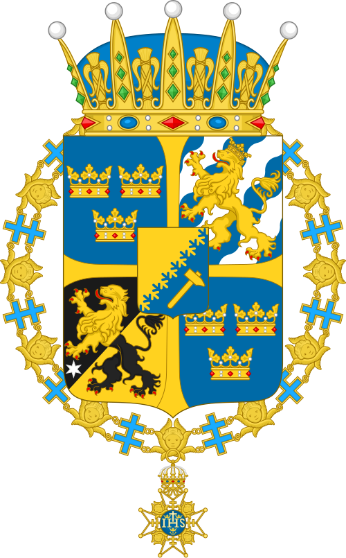 Coat Of Arms Of Hrh Prince Daniel, Of Västergötland - Great Coat Of Arms Clipart (500x805), Png Download