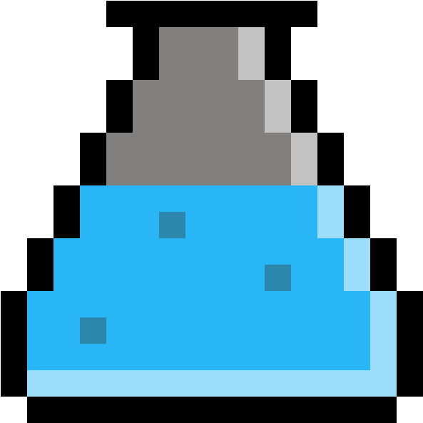 Erlenmeyer Flask Sprite By Wwl231 - Pixel Art Chick Clipart (1184x1184), Png Download