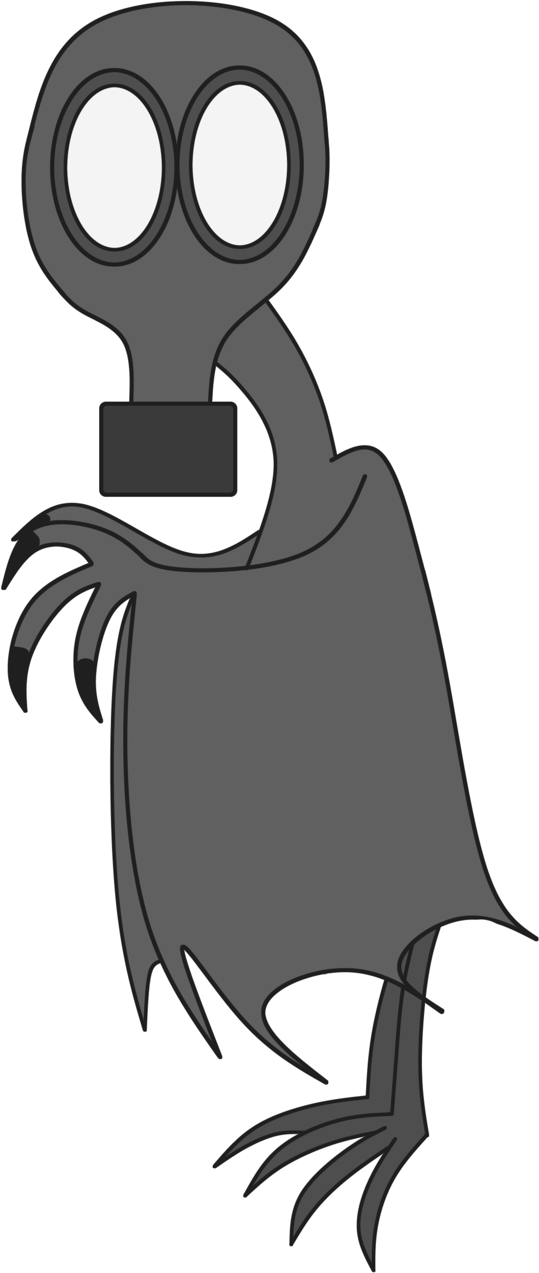 Crow - Streptococcus Cartoon Clipart (1451x2610), Png Download