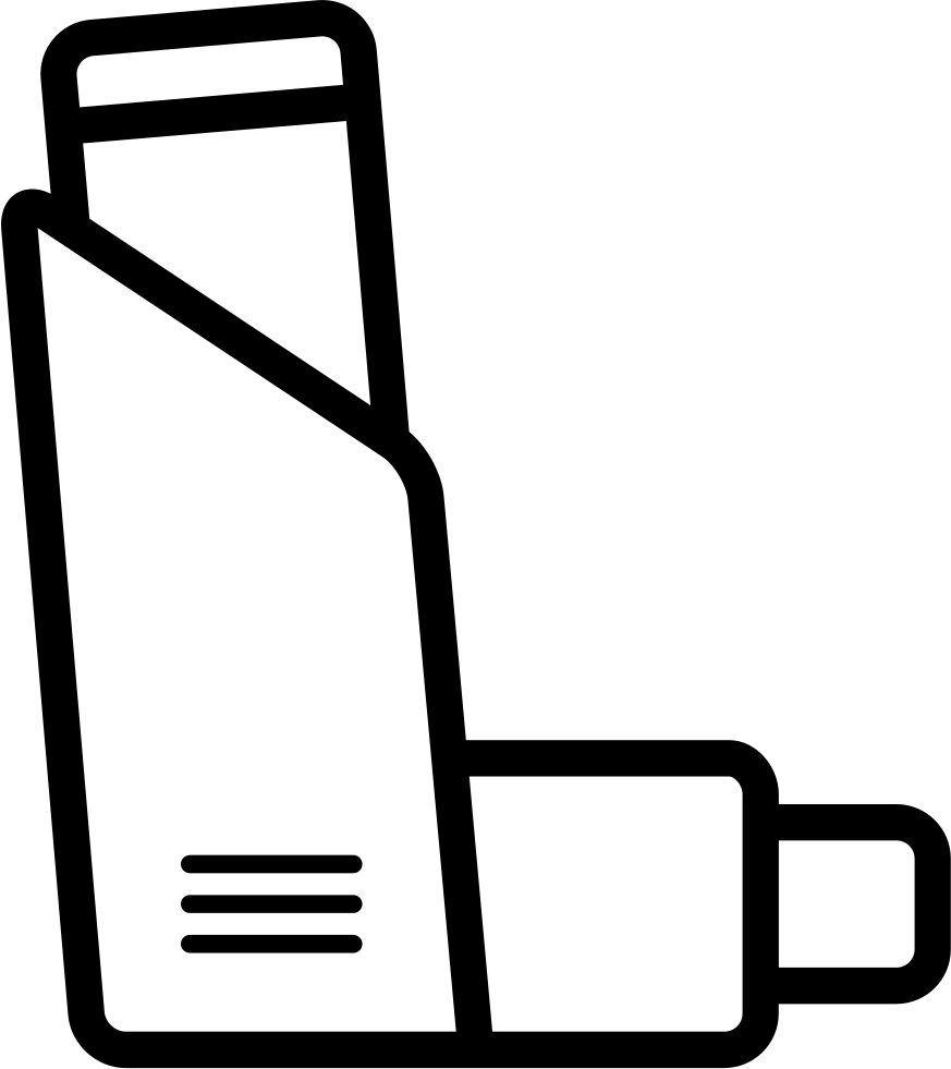 Asthma Inhaler Svg Png Icon Free Download - Imagenes Para Colorear De Asma Clipart (873x981), Png Download