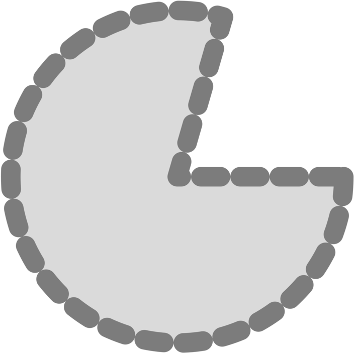 Pac-man Earring Bracelet Clothing Accessories Necklace - Portion Clipart - Png Download (750x750), Png Download