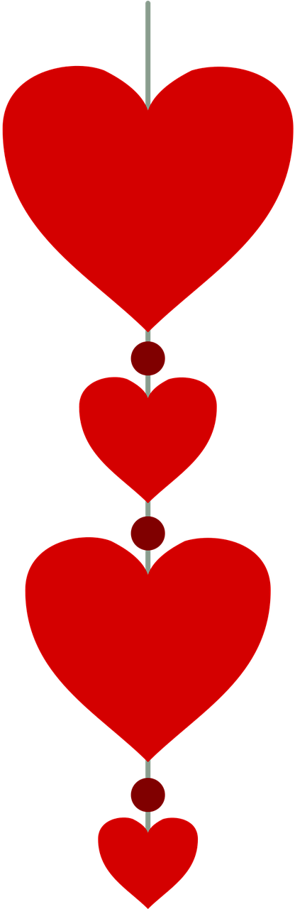 Corazon Colgante Png Clipart (500x1000), Png Download