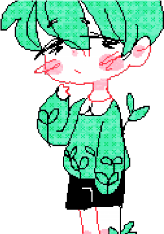 Drawn Pixel Art Boy - Drawing Clipart (640x480), Png Download
