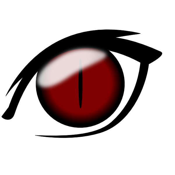 Anime Eye1 Png Clip Art Transparent Png (600x600), Png Download