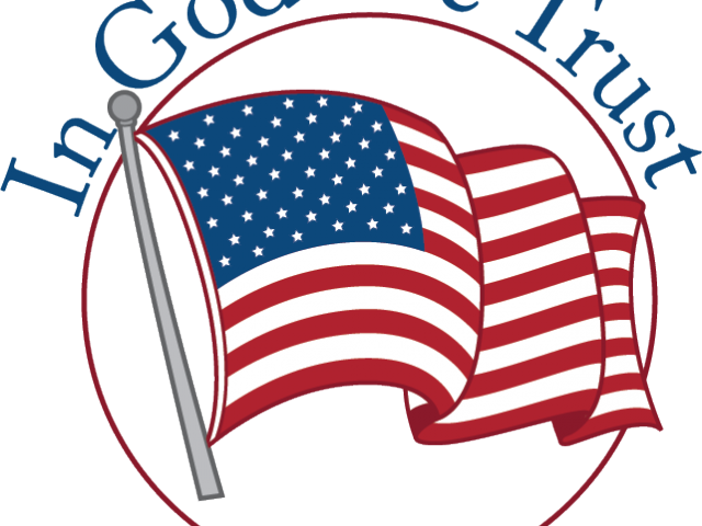 Patriotic Flag Clipart All American - Clip Art Of Usa Flag Waving - Png Download (640x480), Png Download