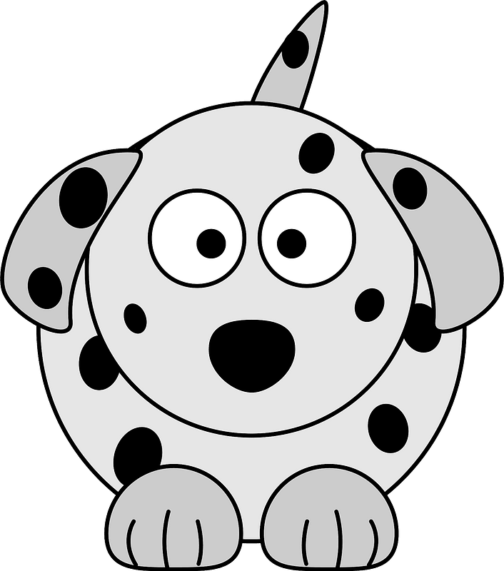 Dog Clipart Colour - Cartoon Images Of Dalmatians - Png Download (635x720), Png Download