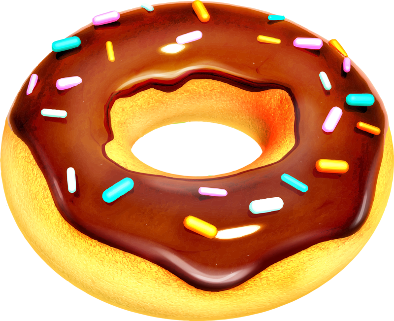 Фото, Автор Soloveika На Яндекс - Dessin De Patisserie Donuts Clipart (800x651), Png Download