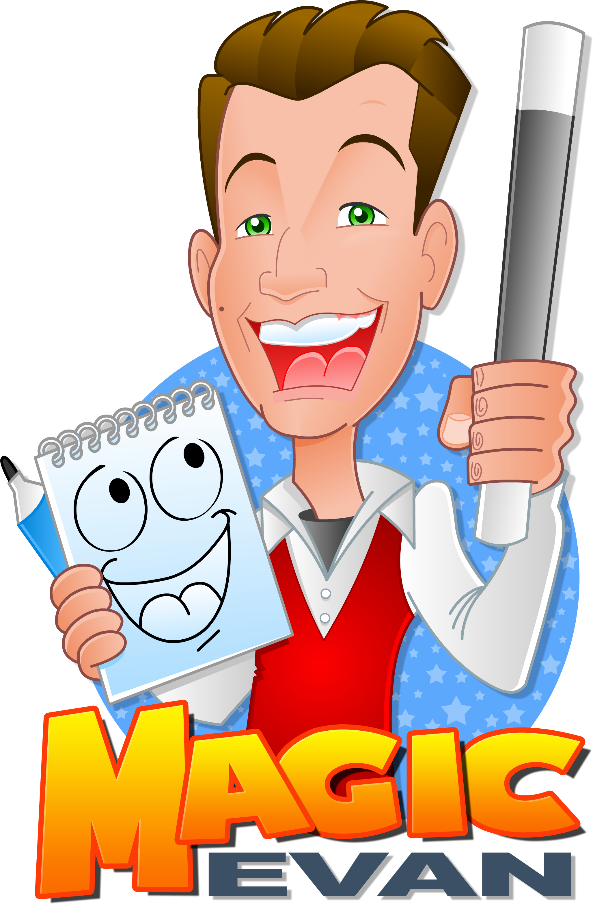 Nyc Magician Magic Evan - Child Clipart (3048x3838), Png Download
