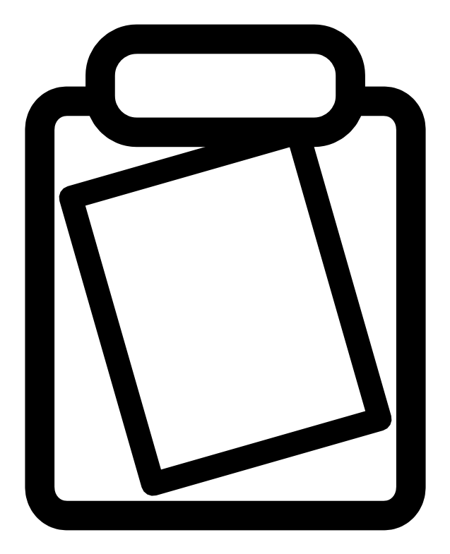 Mono Tool Clipboard - Report Clipart Transparent Background - Png Download (800x800), Png Download