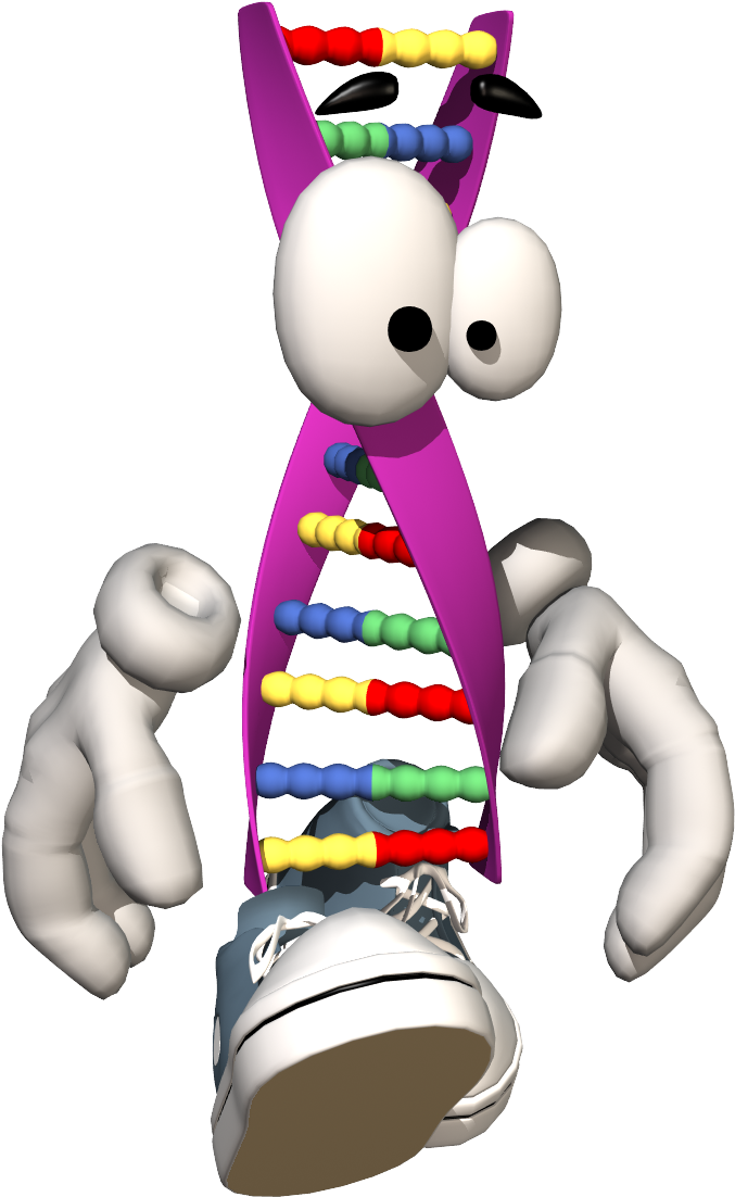 Dna Cartoon Clipart (884x1352), Png Download