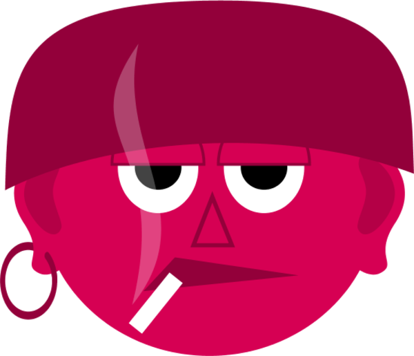Transparent Smoking Clipart - Bad Guy - Png Download (600x515), Png Download
