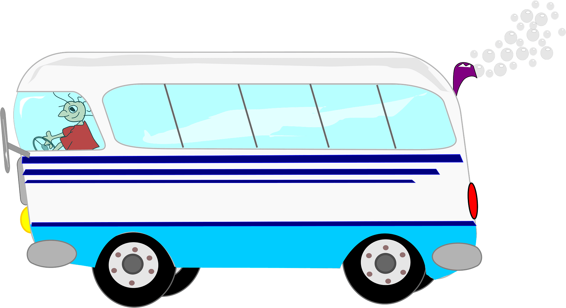 Bus Clipart (1920x1047), Png Download