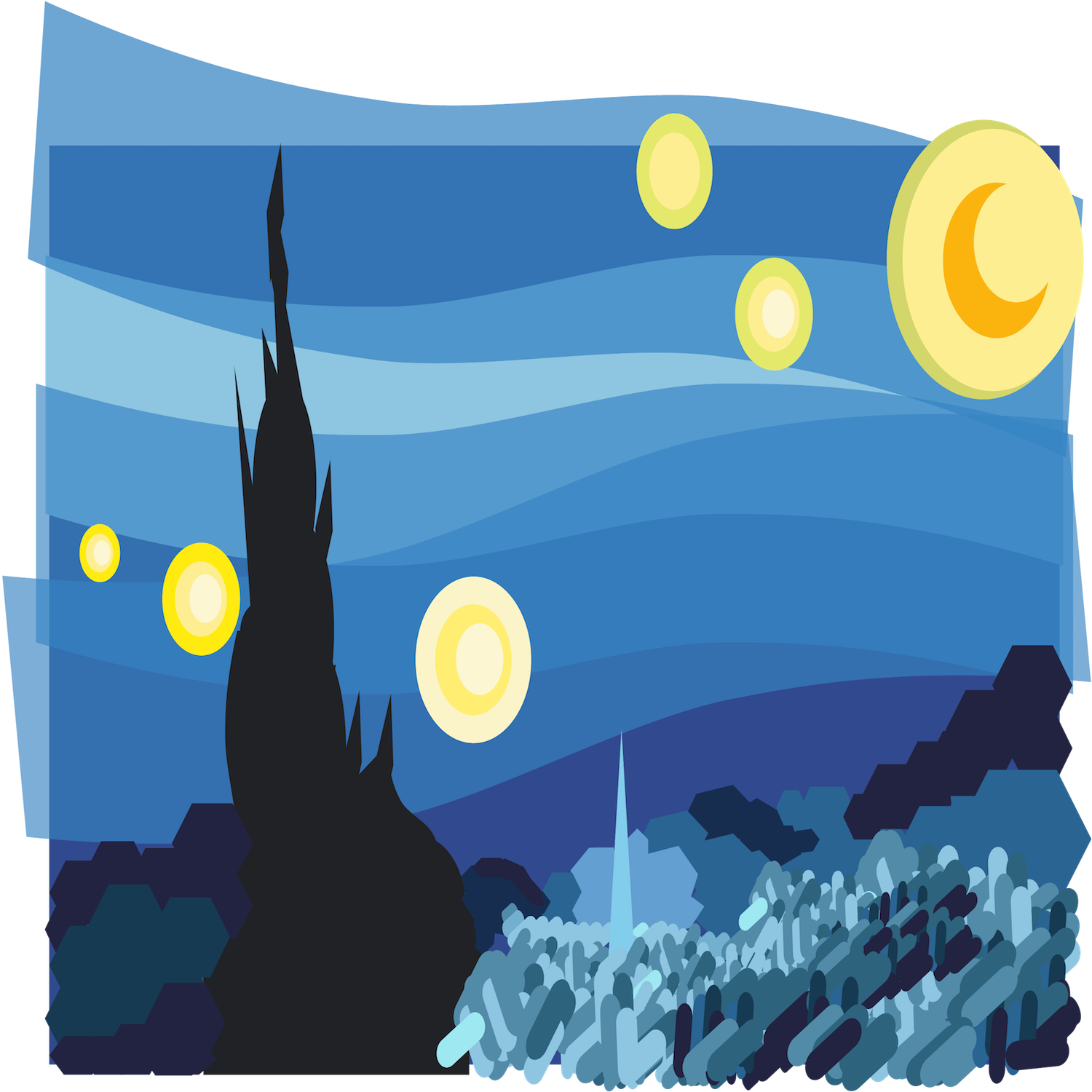 Full Moon Clip Art - Png Download (1500x1500), Png Download