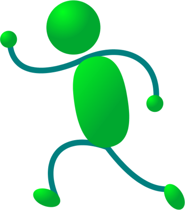 Stickman Figure Running - Stick Man Clipart - Png Download (600x678), Png Download