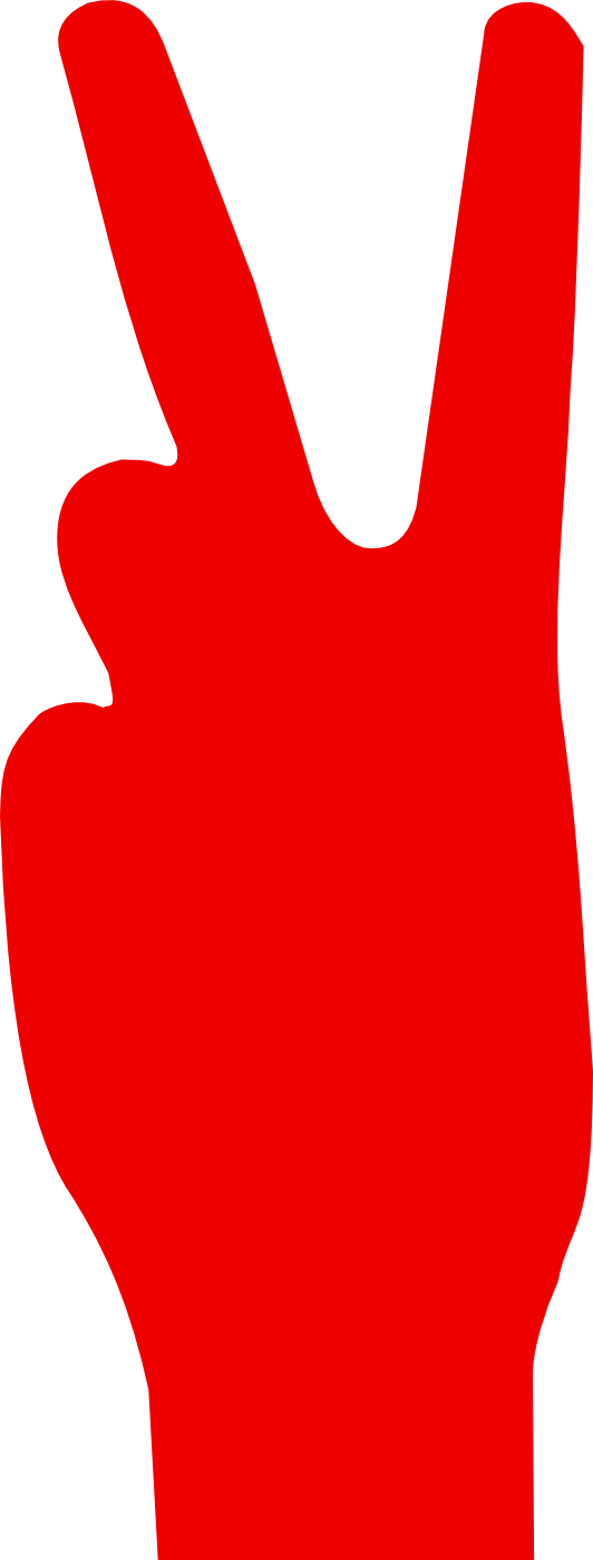 Free Alien Download Clip - Red V - Png Download (532x1400), Png Download