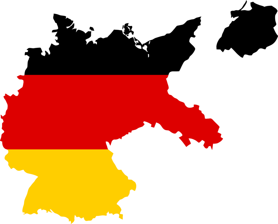 File Flag Of Weimar - Germany Map With Flag Clipart (951x768), Png Download