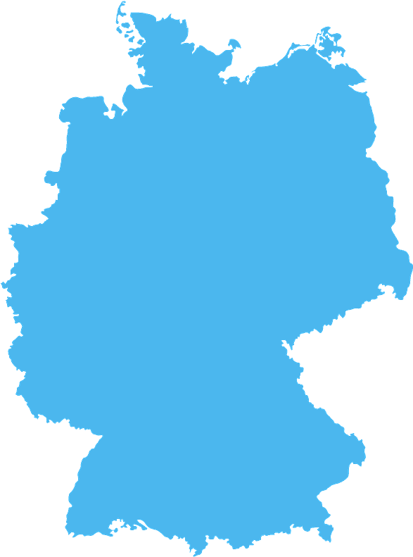 Grote Steden Duitsland Kaart Clipart (596x800), Png Download