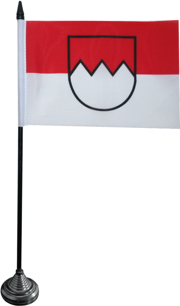 Germany Franconia Table Flag - Sign Clipart (1500x1176), Png Download