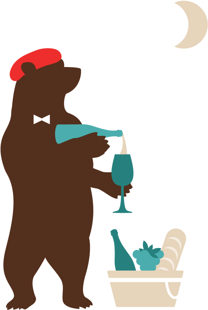 Bears-wine Clipart (1000x1188), Png Download