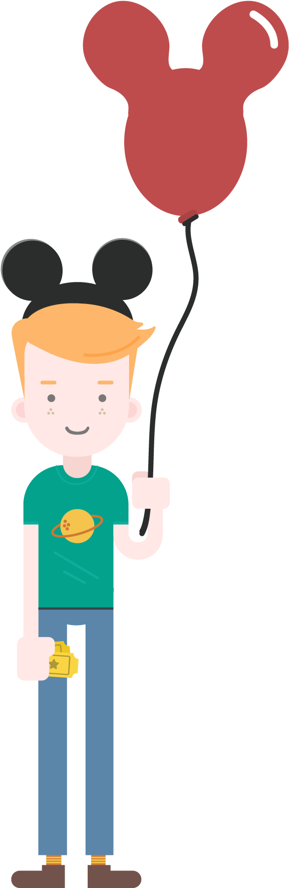 Ticket Clipart Ticket Disney, Ticket Ticket Disney - Walt Disney World Resort - Png Download (600x1790), Png Download