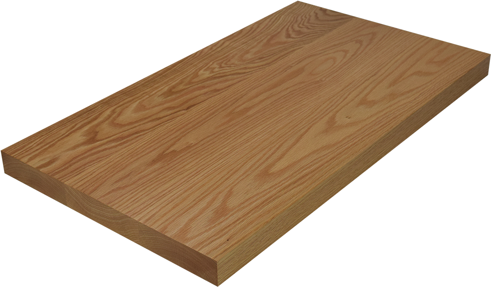 Red Oak Wide Plank Countertop - Oak Plank Clipart (1000x593), Png Download