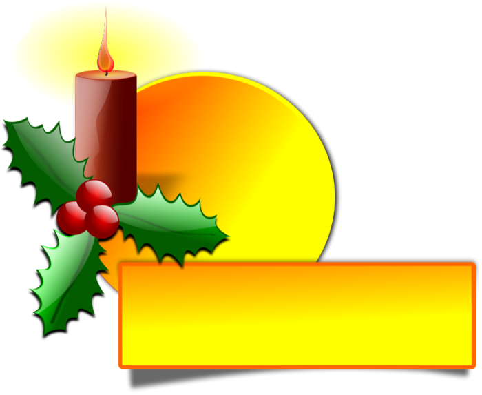 Microsoft Christmas Clipart Graphic Freeuse More Christmas - Christmas Candle Tree Clipart - Png Download (700x573), Png Download