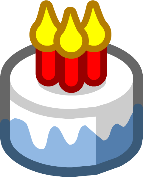Cake - Club Penguin Cake Emoji Clipart (594x594), Png Download