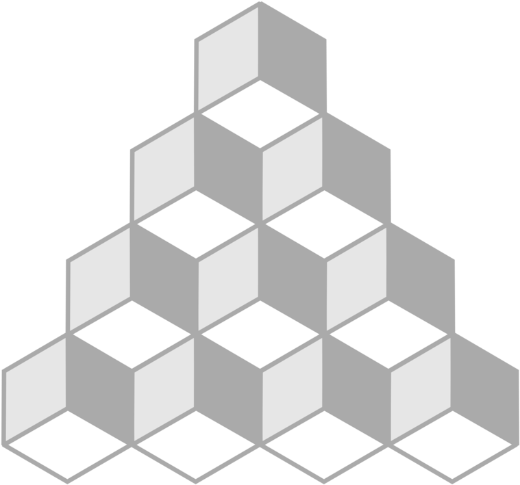 Square,angle,symmetry - Cube Illusion Clipart (800x750), Png Download