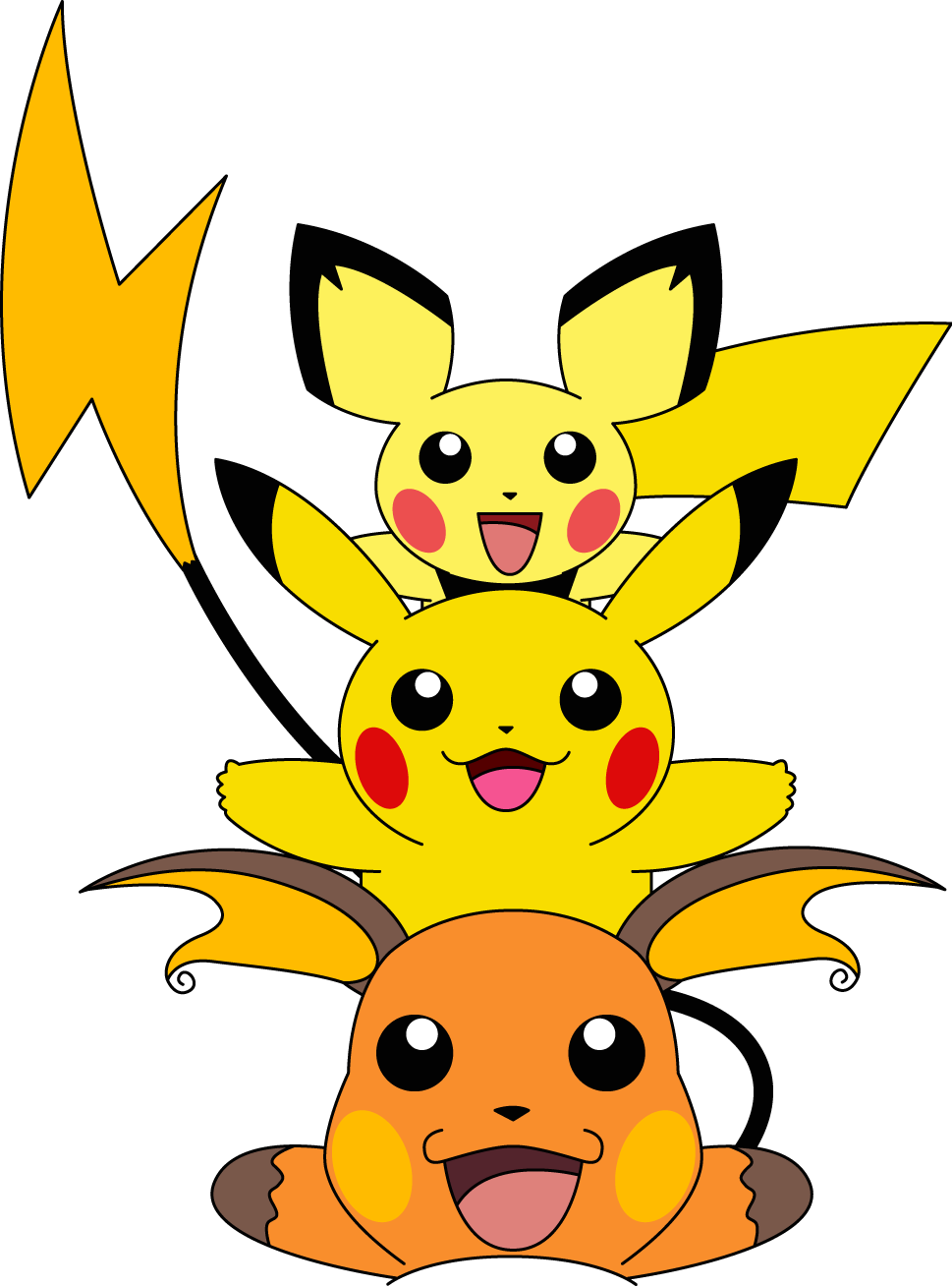 Pikachu Antes De Evolucionar Clipart (969x1309), Png Download