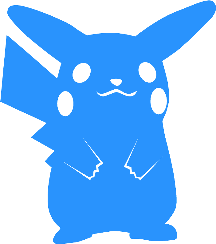 Pikachu Silhouette Clipart (714x800), Png Download
