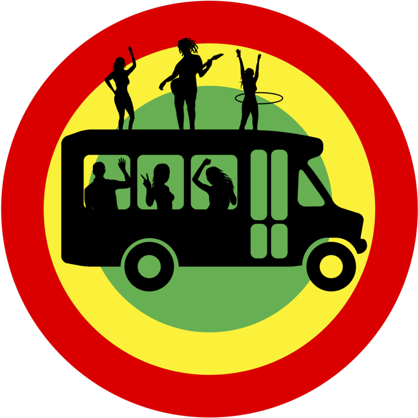 Traveling Clipart Charter Bus - Reggae Png Transparent Png (1000x897), Png Download