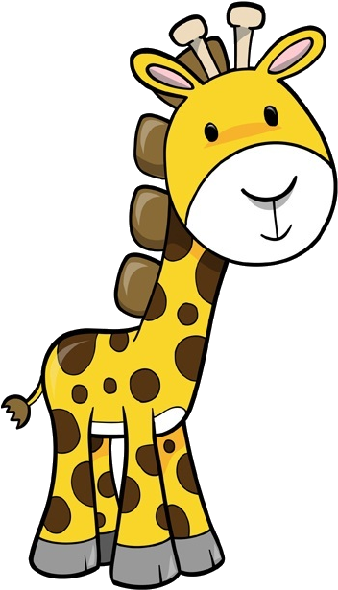 Cartoon Giraffe Clipart - Png Download (600x600), Png Download