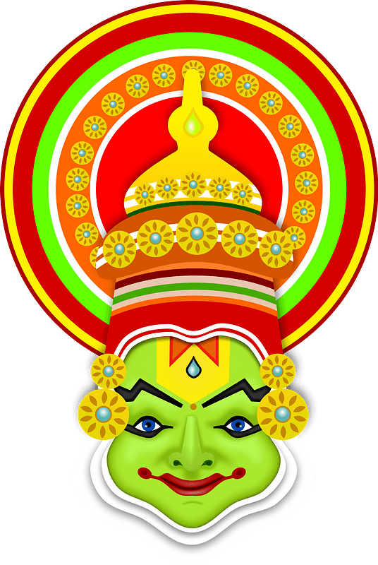 Onam Mask Clipart - Happy Onam 2019 - Png Download (536x800), Png Download
