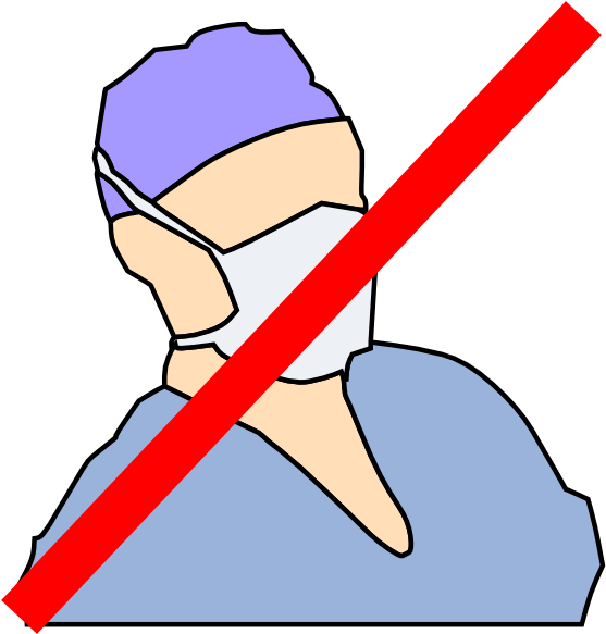 Doctor With Mask Clipart 6 By Haley - Doctor Mask Drawing - Png Download (557x583), Png Download