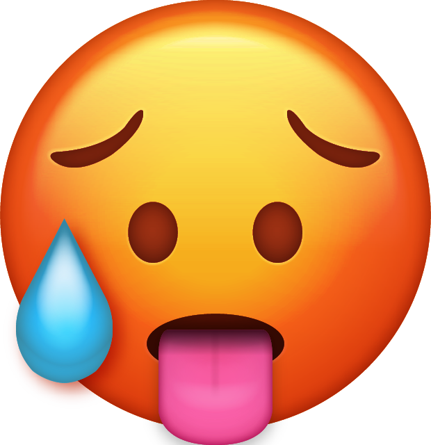 Hot Emoji Clipart (620x640), Png Download