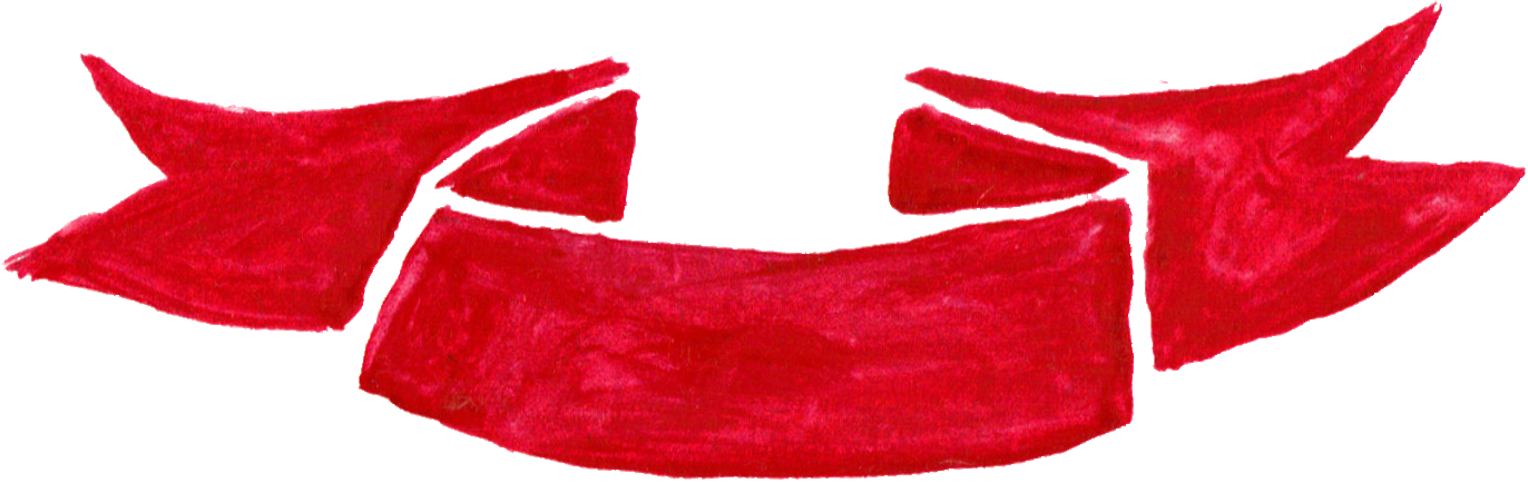 Watercolor Vector Ribbons Transparent - Watercolor Red Ribbon Png Clipart (1372x433), Png Download