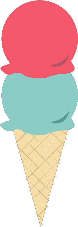 Ice Cream Cone Cartoon Png Clipart (1600x1600), Png Download