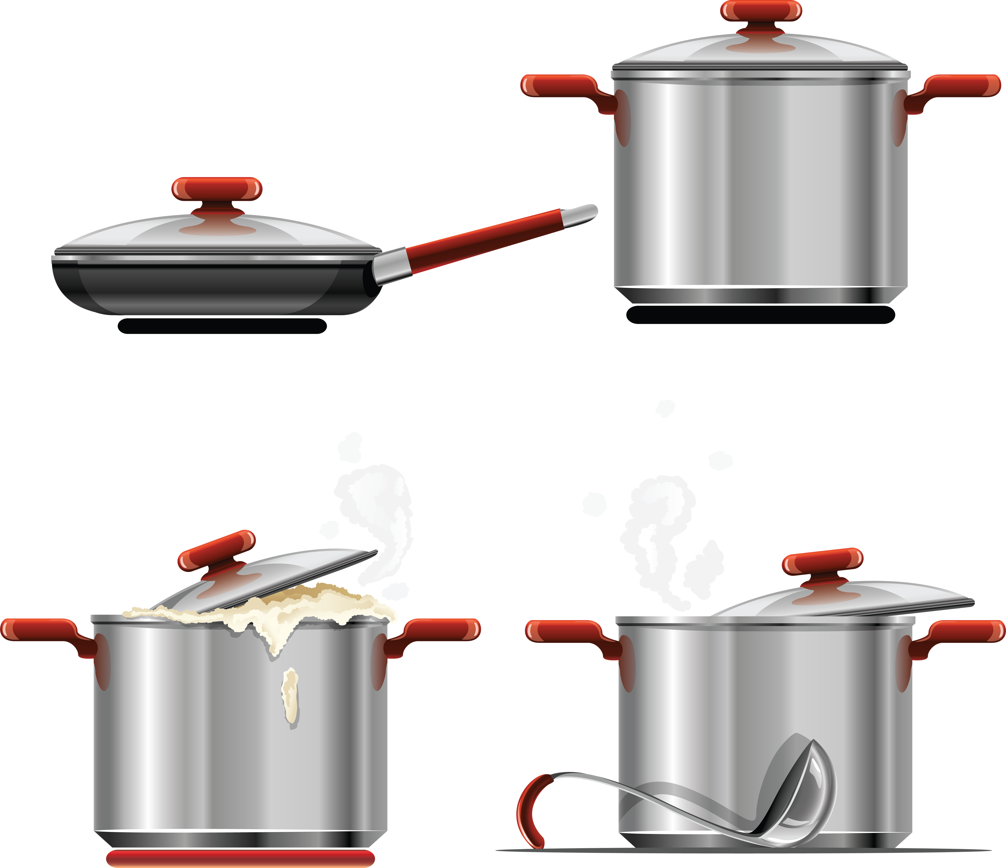 Transparent Pots And Pans Clipart Kitchen Pot Vector Png Download