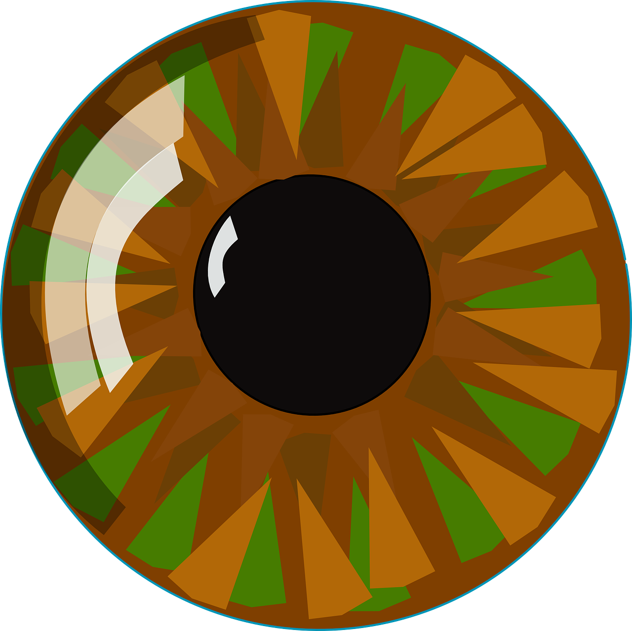Transparent Eye Clip Art - Hazel Eye Clipart - Png Download (1280x1278), Png Download