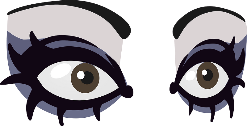 Eyes Goth Clipart - Goth Clipart - Png Download (800x408), Png Download