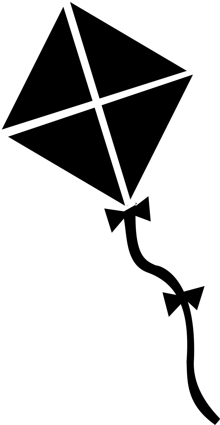 Kite Clipart Kiteblack, Kite Kiteblack Transparent - Kite Png Clipart (1697x2400), Png Download