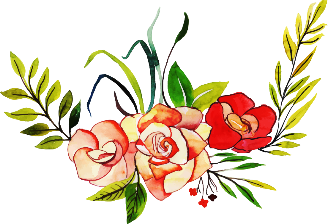 Hybrid Tea Rose Clipart (1104x757), Png Download
