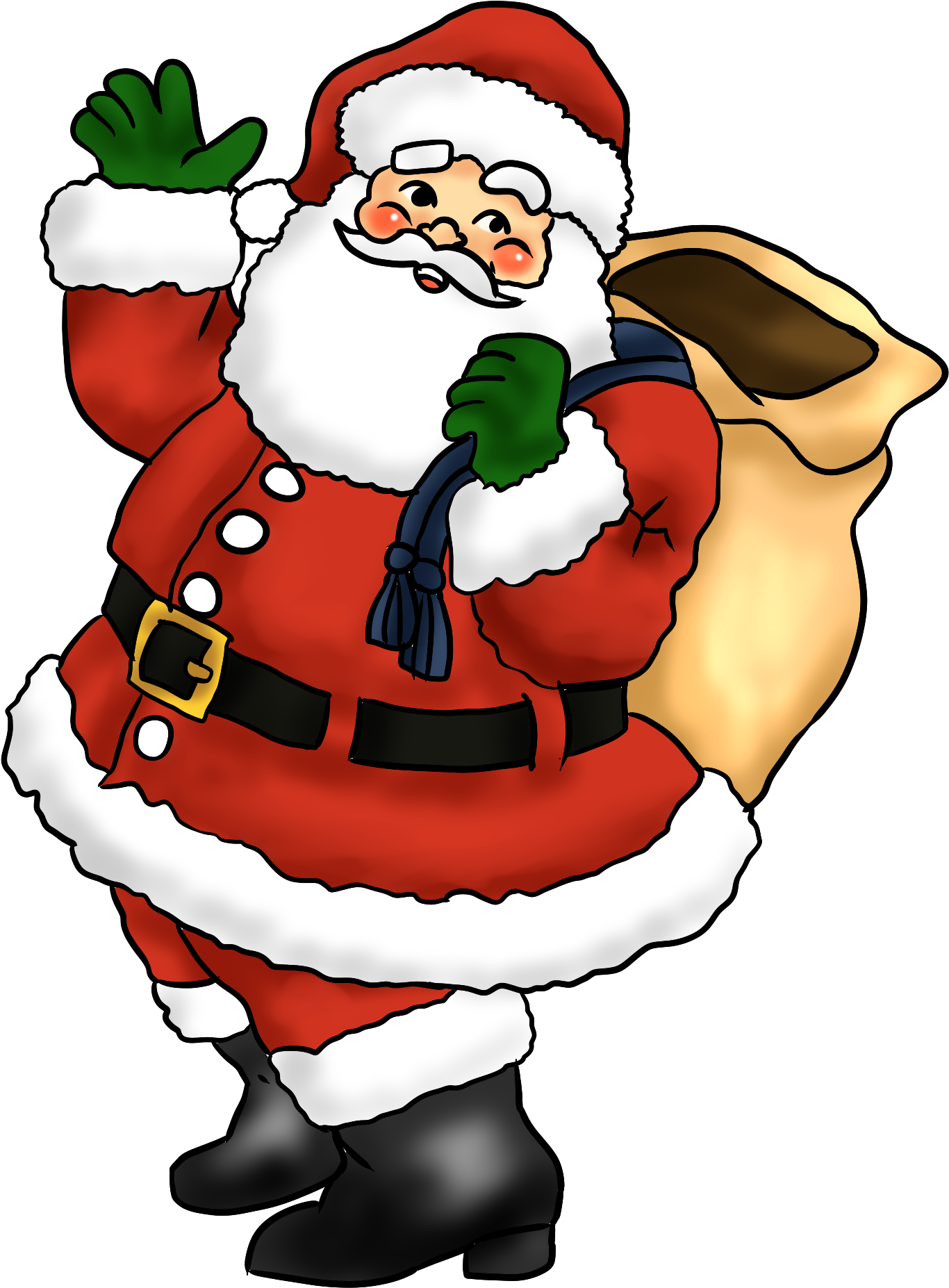 Father Christmas Clipart (2000x2000), Png Download