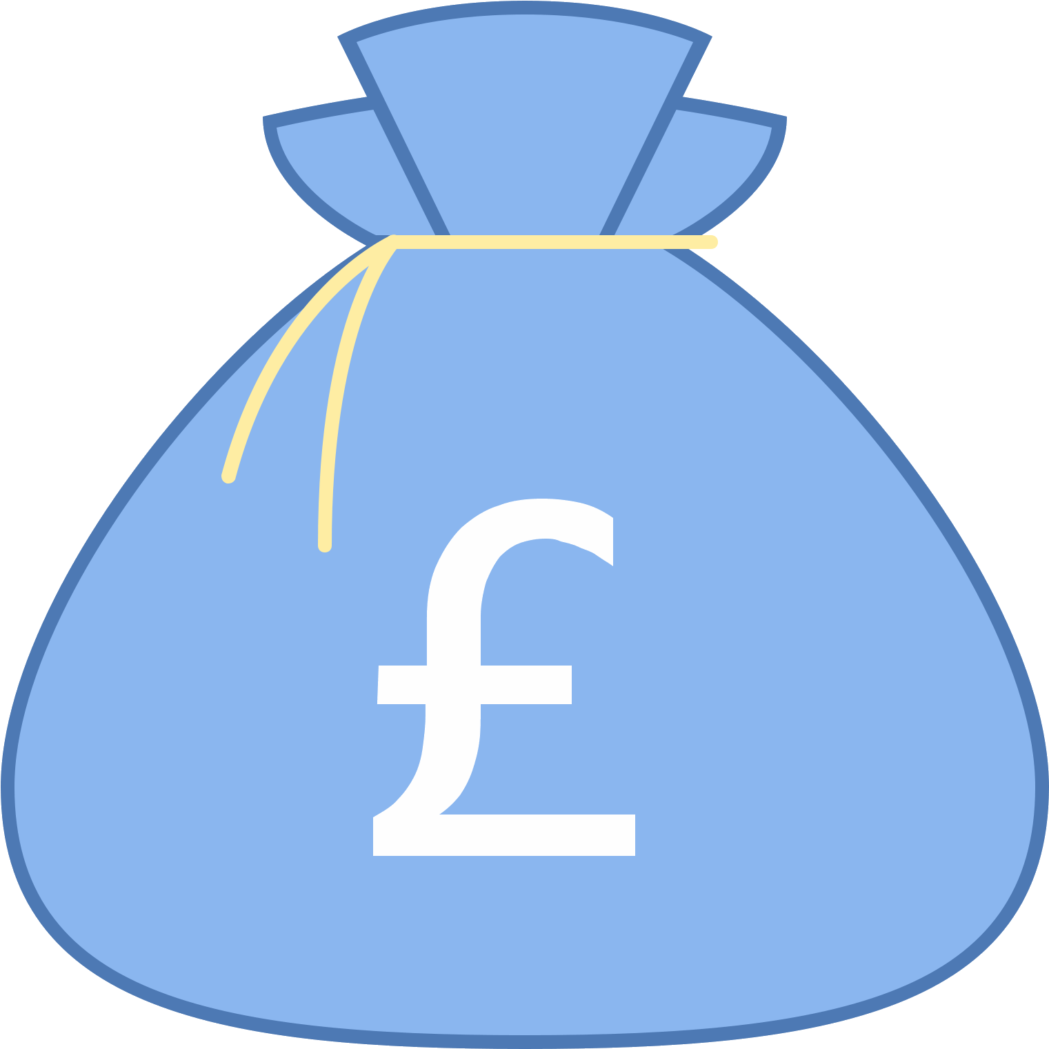 Funt Worek Pieniędzy Icon - Clipart Euro Money Bag - Png Download (1521x1521), Png Download