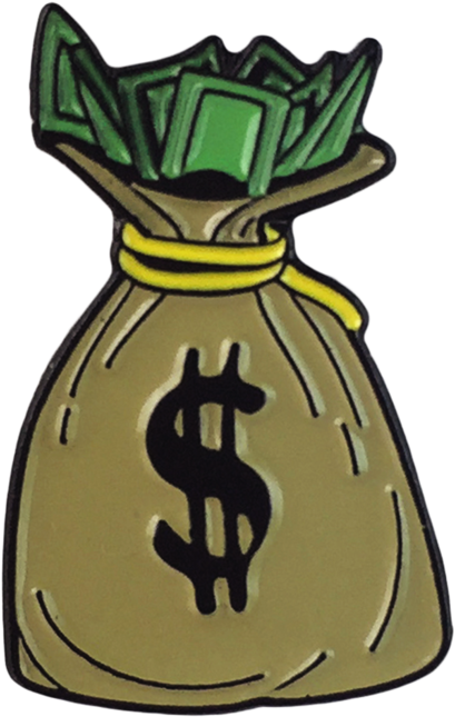 Cartoon Money Bags - Transparent Cartoon Money Bag Clipart (1024x1024), Png Download